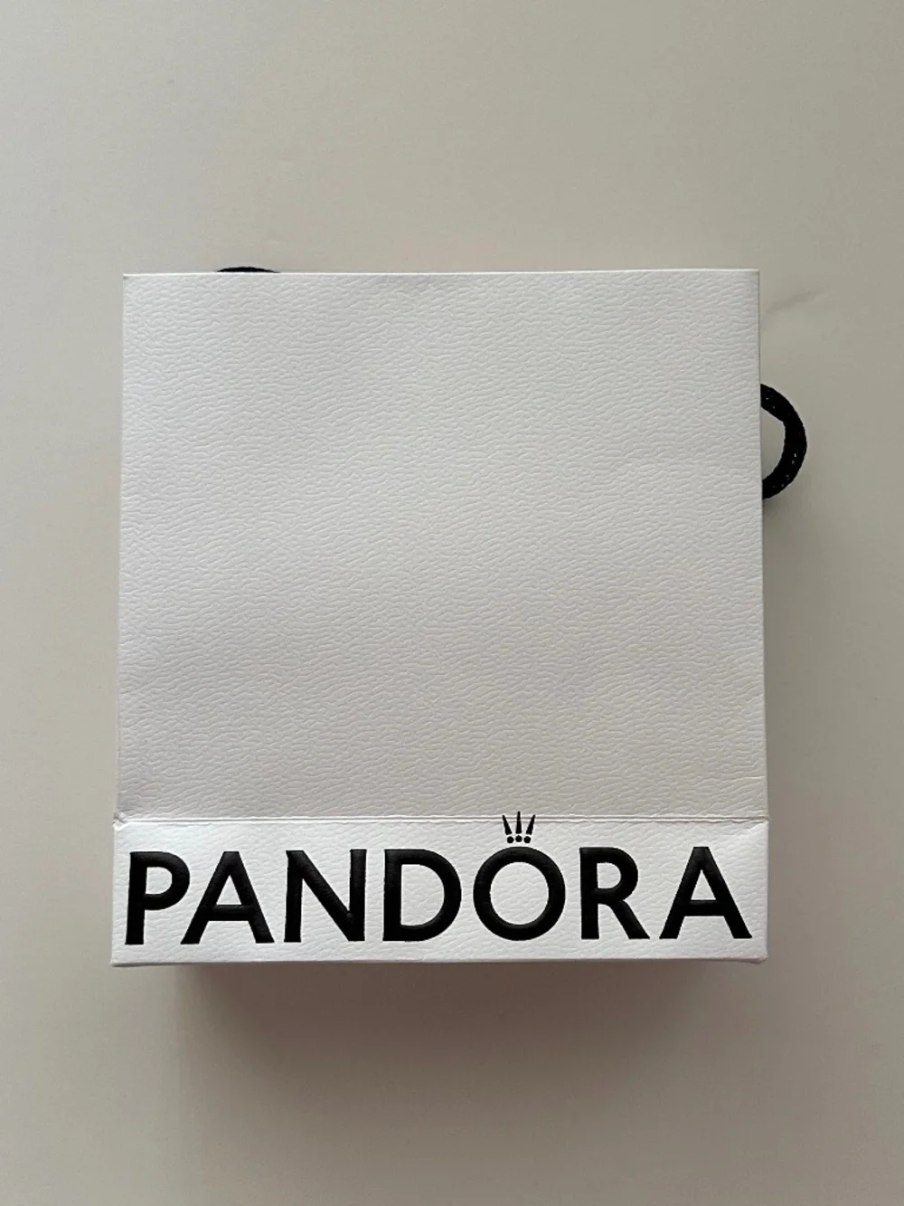 Empty Pandora Gift Box and Bag with Tissue Paper